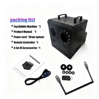 Máquina de Burbujas de 2 Cabezas DMX512, Efecto Especial Profesional para Escenarios, Soplador de Cuatro Ruedas de Alto Rendimiento para Bodas, Fiestas, DJ, Discotecas y Clubs