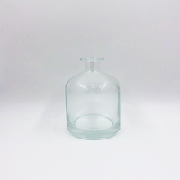 Bouteille diffuseur de parfum en verre vide ronde de 500 ml avec bouchon en liège, emballage en carton