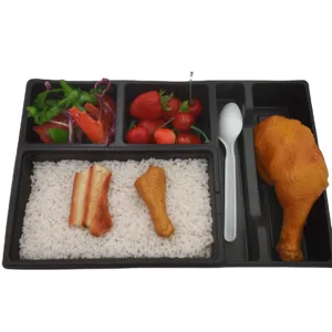 Factory Supplier Disposable Plastic Lunch Boxes for Take-Out Food & Prepared Food Container