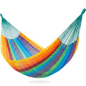 Handwoven Cotton Rope <b>Hammock</b>, Thick Soft 450 LBS High Weight Capacity, for Patio Garden Backyard, Porch, Camping - Product Image 6