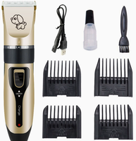 Tondeuse à poils pour animaux de compagnie en matériau ABS C6, tondeuse pour chiens et chats, sans fil, rechargeable, avec kit de coupe-ongles et ciseaux