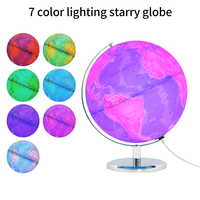 Globe terrestre géographique rotatif en métal de 25 cm, globe terrestre avec carte du monde pour enfants, modèle de globe terrestre pour la décoration de la maison ou du bureau