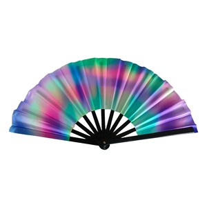 Custom Round Folding <b>Fan</b> Hand Small Carton Diy Folding <b>Fan</b> <b>Large</b> Bamboo <b>Fan</b> with Unique Design - Product Image 1