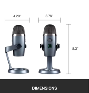 Logitech <span class=keywords><strong>Blue</strong></span> <span class=keywords><strong>Yeti</strong></span> Nano Microphones à condensateur professionnels originaux Qualité sonore légendaire Micro USB sans latence - Product Image 6