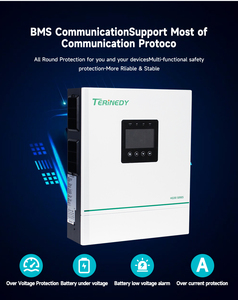 12kw 48v IP21 ระบบไฮบริดพลังงานแสงอาทิตย์แบบคลื่นไซน์บริสุทธิ์ พร้อมระบบ MPPT คู่ และเอาต์พุตคู่ รุ่น HE200-12000-F กำลังขับสูง 11  ไม่ใช้แบตเตอรี่ - Product Image 3