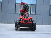 Robot Pemadam Kebakaran Elektronik Besar Internasional Guoxing RXR-M80D-13KT yang Fleksibel