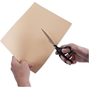 UNV92010 Universal de 8.5 Pulgadas Largo 3.75 pulgadas. Tijeras de Oficina Negras de Longitud Corta con Mango Desplazado, Tijeras de Papel de Acero Inoxidable - Product Image 3