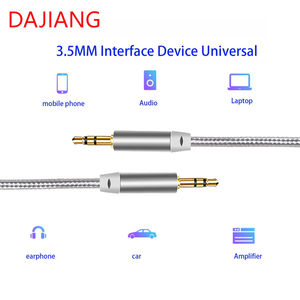 दाजियांग थोक 3.5 मिमी नायलॉन बैएडेड स्टीरियो ऑडियो केबल कॉर्ड मोबाइल फोन और स्पीकर 3.5 मिमी पुरुष केबल के साथ संगत - Product Image 3