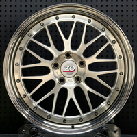 Juego de 2 Ruedas Forjadas Multirradio de 20 Pulgadas, 5x112 5x114.3 5x120, con Acabado Pulido y Borde Pulido para BMW, Audi, Porsche, Tesla, Toyota