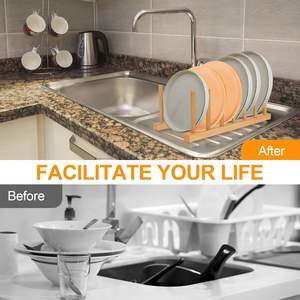 <span class=keywords><strong>Escurridor</strong></span> <span class=keywords><strong>vertical</strong></span> <span class=keywords><strong>de</strong></span> bambú <span class=keywords><strong>de</strong></span> una sola capa, no plegable, para <span class=keywords><strong>platos</strong></span>, organizador <span class=keywords><strong>de</strong></span> gabinete <span class=keywords><strong>de</strong></span> cocina, China, 11.4"D X - Product Image 6