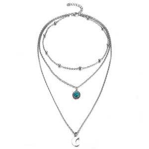 Allin Ensemble de bijoux rétro Bohème Turquoise pour femme Collier en alliage 50 pièces Bracelet Boucles d'oreilles Anneaux Accessoire Accessoires de plage - Product Image 5