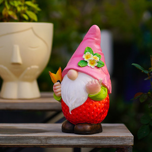 [Offre Spéciale] Décoration Lumineuse Solaire <span class=keywords><strong>de</strong></span> Jardin Extérieur en Résine, Ornement Gnome Spirituel pour Cour, Idéal pour l'Exportation - Product Image 3