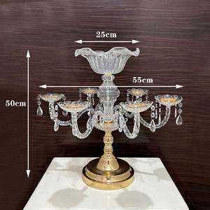 وعد جديد الاكريليك حامل شمعة منحنية فنية على الطراز الأوروبي تصميم زهرية الأزهار لحفلات الزفاف طاولة استقبال عيد الميلاد - Product Image 3