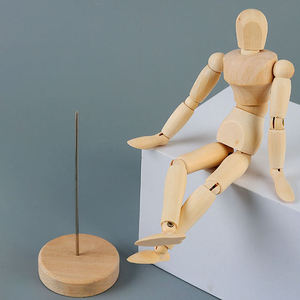 Maniquí de madera ajustable de 5,5 pulgadas, suministro de arte al por mayor de fábrica para artista, figura humana, dibujo, soporte de Maniquí de madera - Product Image 3