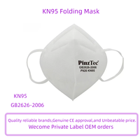 Masque respiratoire jetable 3D pliable GB2626 KN95 3 plis non tissé anti-poussière XPRO/ODM P920 avec pince-nez réglable