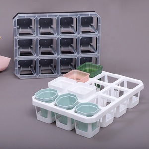 Dudukan Pot kamar anak plastik 12 lubang untuk Pot 7cm dengan nampan celup - Product Image 1