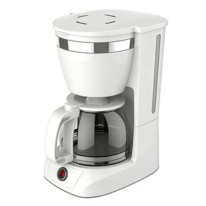 Cafetière à filtre électrique américaine <span class=keywords><strong>blanche</strong></span> <span class=keywords><strong>12</strong></span> <span class=keywords><strong>tasses</strong></span>, 800 W, 1,25 L, certifiée ETL, anti-goutte, vente en gros - Product Image 1