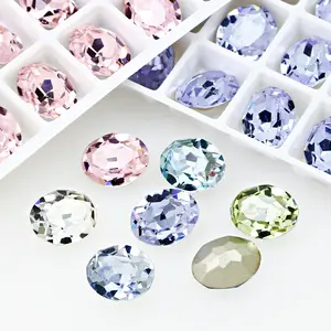 10*8mm Super Sparkling K9 Crystals Diamond DIY Jewelry Necklace Ring Earring Jewelry Glass Diamond Gemstone Wholesale