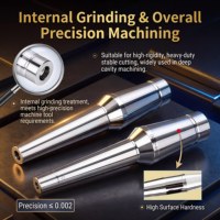 Varilla de Extensión de Acero Inoxidable de Alta Precisión (0.002mm) para Fresado de Orificios Profundos, Portaherramientas CNC