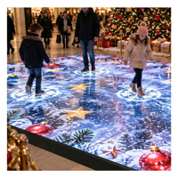 Maßgefertigte Größe Vollfarbiger P2.9 Wasserdichter LED-Tanzboden-Bildschirm Interaktives LED-Videopanel