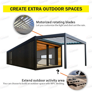 Pérgola Extensible de Aluminio de Nuevo Diseño 3x6 7x7 13x13 <span class=keywords><strong>para</strong></span> Exteriores, Pérgola en Cantilever <span class=keywords><strong>para</strong></span> Balcón con Recubrimiento en Polvo - Product Image 4
