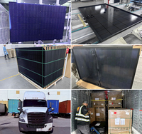 Entrepôt américain en gros n Type Topcon tout panneau solaire noir complet 430W Double verre panneaux solaires bifaciaux prix pour résidentiel