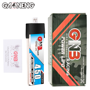 Gnb gaoneng 450mAh 1S 3.7V 160C 80C PH2.0หัวพลาสติก RC LiPo แบตเตอรี่ลิเธียมโพลิเมอร์ชนิดยาว - Product Image 6