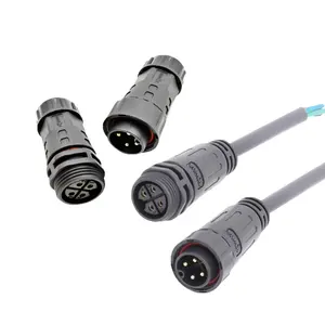 澳华自由送样控制系统4针M20电力电缆公母连接器