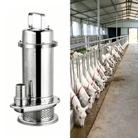 Pompe à eau submersible en acier inoxydable SS304 QDX, pompe à eau propre extractible pour l'évacuation des déchets d'élevage, utilisation agricole, 10m³/h, 16m