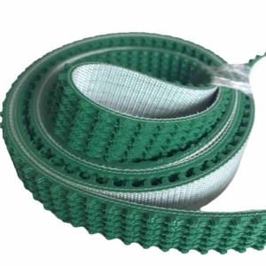 Sabuk konveyor PVC hijau dengan permukaan kasar dan pola rumput sabuk datar jenis penyangga OEM dapat disesuaikan - Product Image 4