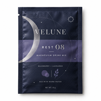Sachet personnalisé imprimé en feuille d'argent avec encoche de déchirement pour l'emballage d'aliments pour animaux de compagnie et de mélanges de boissons au magnésium, qualité alimentaire