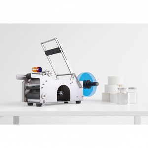 Wholesale Price MT-50 Manual Type Stick to Round Bottles <b>Labeling</b> <b>Machines</b> for Water Glass Bottle Wine <b>Label</b> <b>Machine</b> - Product Image 1