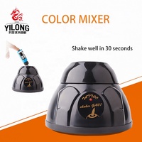 Machine à mélanger l'encre de tatouage en acier inoxydable et plastique, agitateur orbital mini-vortex rapide pour flacons de pigment liquide, pour couleurs de tatouage