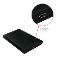 Boîtier de disque dur SATA en aluminium U25E 2,5 pouces, USB2.0, boîte externe portable pour disque dur SSD pour ordinateur portable, livraison gratuite