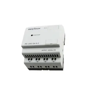 ไมโครPLC PR-12AC-R-E 4 รีเลย์ 14V 8DI AC110-240Vแหล่งจ่ายไฟPLC MiniโปรแกรมLogic Controller