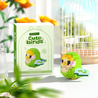 Nouveaux cadeaux de fête pour enfants, mini animaux oiseaux, blocs de construction, jouets, ensembles pour prix, cadeaux d'anniversaire, micro-nano blocs de construction, kits de briques