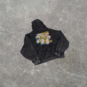 Sweat à capuche surdimensionné en taille plus avec logo personnalisé, broderie, taille élastique, couleur unie, poids lourd, coupe régulière, col rond, respirant - Product Image 1