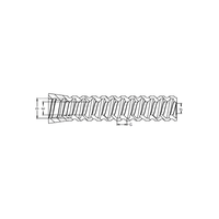 Insert fileté en plastique SDU9-1, manchon en nylon pour fixation de traverses en béton pour système de fixation de rails W14 EN 13481-2