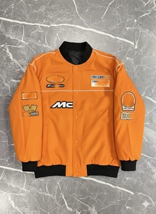 Jaket Pria Musim Dingin Setelan Balap Mantel Tebal Terinspirasi Tim Bordir Moto Biker Tahan Air Bolak-Balik Bernapas Berkendara Baseball - Product Image 2