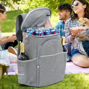 Grande capacidade à prova de vazamento dobrável saco refrigerador para camping piquenique isolado caixa de almoço