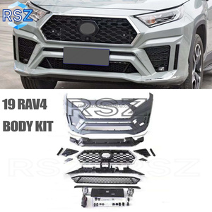 Piezas de automóviles RAYSEZE para Toyota <span class=keywords><strong>RAV4</strong></span> 2019 2020 <span class=keywords><strong>2022</strong></span>, Kit de Carrocería deportiva mejorada, difusor de parachoques trasero delantero modificado - Product Image 1