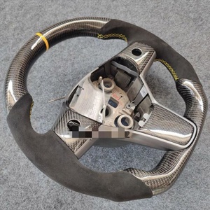 <span class=keywords><strong>Volant</strong></span> en Fiber de carbone pour Tesla modèle Y <span class=keywords><strong>2021</strong></span> 2022 nouveau - Product Image 2