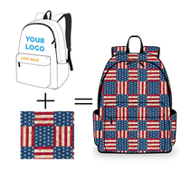 Sac à dos en cuir avec impression personnalisée en gros Sac à dos avec logo personnalisé à quantité minimale de commande bas Sac à dos Cartable à sublimation de conception animée