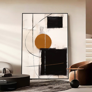 Interior Home Decoration Door Lake Natural Scenery <b>Canvas</b> Hand Oil Painting <b>Framed</b> Big Wall Art Painting Abstract Black White - Product Image 5