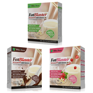 FatBlaster Max Shake Régime Substitut Repas Café Vert Protéine Whey 99 Sans Gras 25 Vitamines Minéraux Minceur - Product Image 1