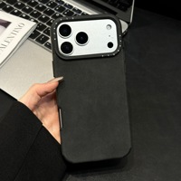 Nouvelle conception adaptée aux coques de téléphone iPhone 18 17 16 15 14 13 Pro Max, avec une texture en cuir haut de gamme automne/hiver
