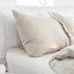 OEM al por mayor 100% <span class=keywords><strong>funda</strong></span> <span class=keywords><strong>de</strong></span> <span class=keywords><strong>almohada</strong></span> <span class=keywords><strong>de</strong></span> lino Euro Sham para cama tamaño personalizado y Color sobre <span class=keywords><strong>funda</strong></span> <span class=keywords><strong>de</strong></span> cojín antibacteriano antiácaros - Product Image 2