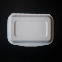 Boîte à emporter biodégradable et écologique en pulpe de bagasse de canne à sucre, résistante à l'huile et compatible micro-ondes, pour frites et aliments pour bébés