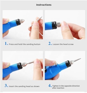 <span class=keywords><strong>Ponceuse</strong></span> à ongles professionnelle, polisseuse, mini perceuse à ongles électrique sans fil, portable, silencieuse, puissante, en plastique, à prix abordable - Product Image 5