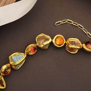 Collar de Perlas Vintage de Alta Calidad con Cristales de Estrás y Cadena de Cuerda, Chapado en Oro y Cobre, para Bodas y Compromisos - Product Image 6